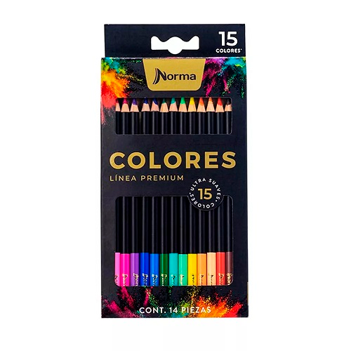 Colores Norma Premium de Madera con 12 piezas