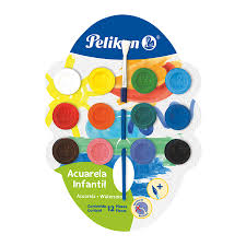 Acuarelas Pelikan con 12 Pastillas y Pincel