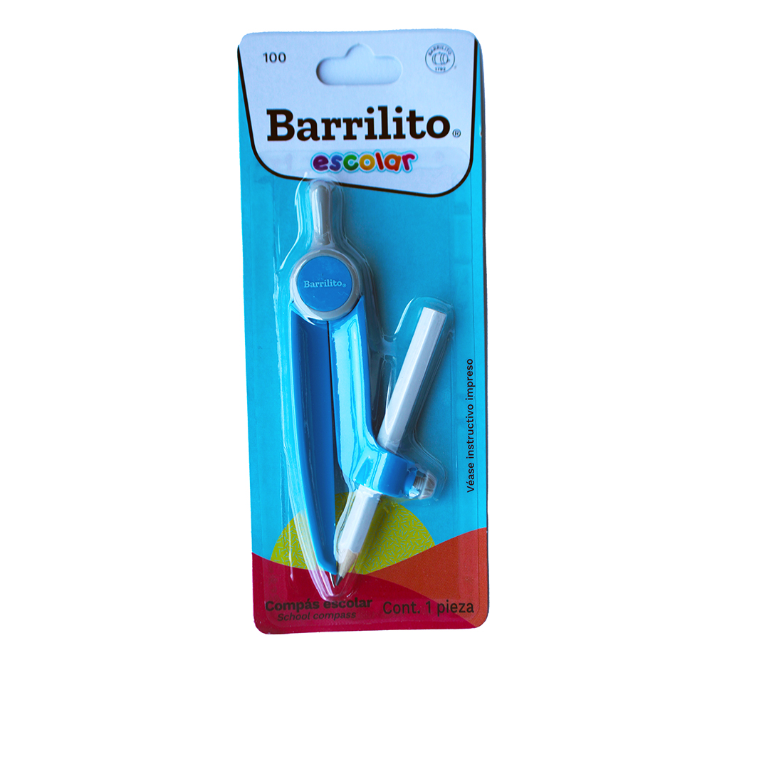 Compás Escolar Barrilito con Lápiz