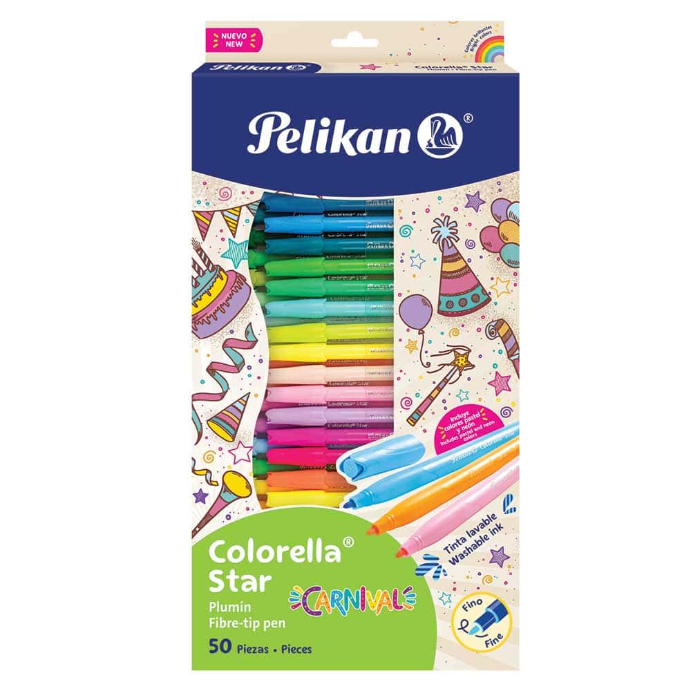 Marcadores para Colorear Pelikan Colorella Star 50 piezas