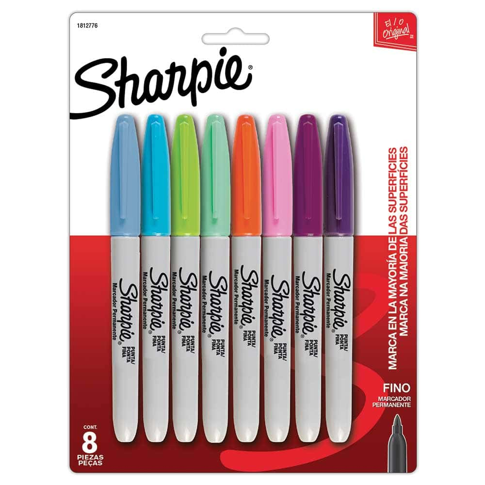 Marcadores Permanentes Sharpie Colores Surtidos 8 piezas
